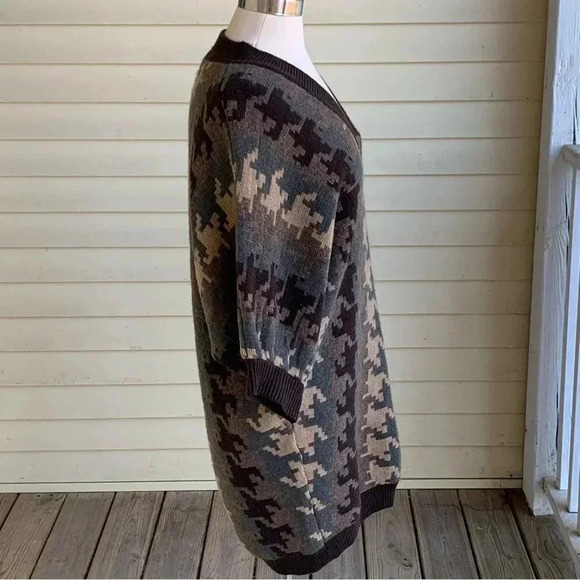 Moda International Victoria’s Secret Small Wool Blend Sweater Dress Camouflage - Picture 3 of 8